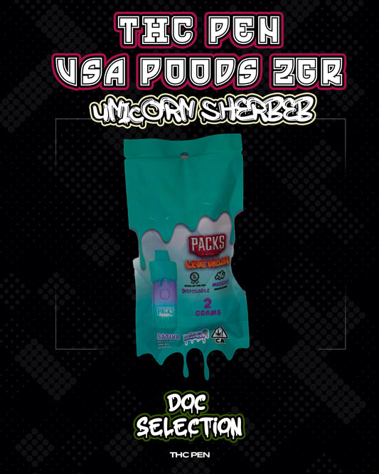 𝙏𝙃𝘾 𝙑𝘼𝙋𝙀 2gr 𝘽𝙮 𝙋𝘼𝘾𝙆𝙎 𝙋𝙊𝙊𝘿𝙎 - 𝙐𝙉𝙄𝘾𝙊𝙍𝙉 𝙎𝙃𝙀𝙍𝘽𝙀𝙍𝙏